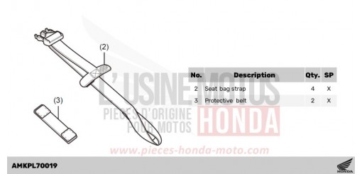 KIT,SEAT BAG ATT CB750AP de 2023